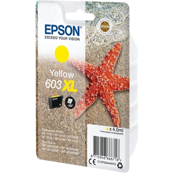 603 XL gul bläckpatron - Epson - Starfish (C13T03A44010) - Låg kostnad och tillförlitlighet