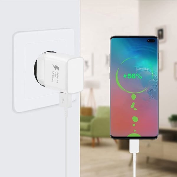 Laddare - BLU - View 4 - Ultra-snabb 3A - USB-Typ C-kabel - Optimal säkerhet
