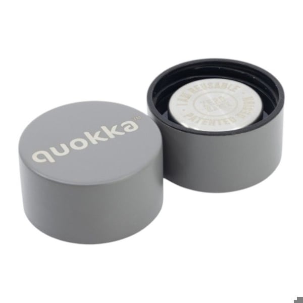 Isolerad flaska - Quokka - Solid - Rostfritt stål - 630 ml - Grå