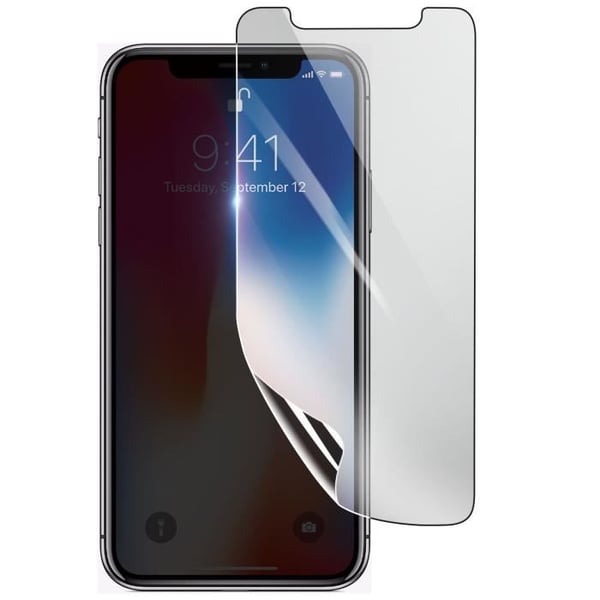Skärmskydd - 3MK - iPhone X - Stötsäker Hydrogel - Genomskinlig - Reptålig