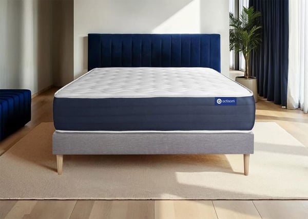 Madrass- och resårmadrassset 150x190 cm - Actiflex Sleep - Resårmadrasskit Grå