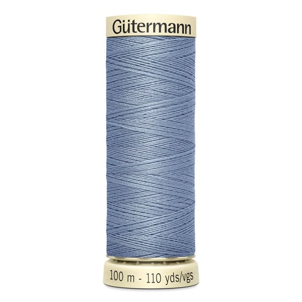 Syrgarn 100% polyester Gutermann 1 Spole - Att 64 - silvergrå