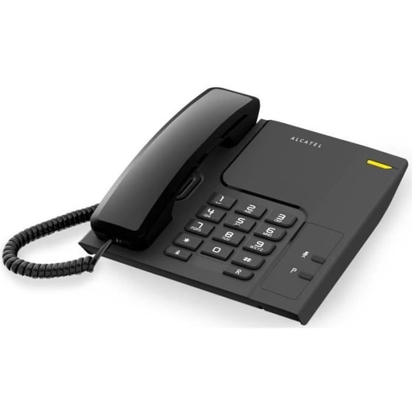Fast telefon - ALCATEL - TEMPORIS T-26 - LED - Svart - Trådad