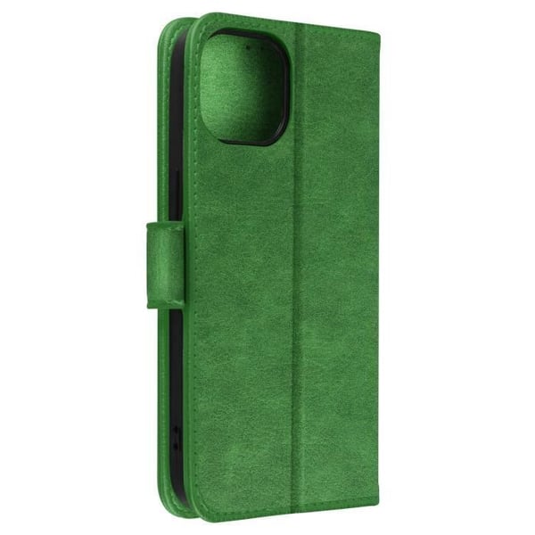 Skal till iPhone 15 Plus - AVIZAR - Chesterfield - Grön - Videostödfunktion
