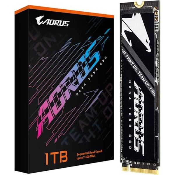 SSD - Gigabyte - AORUS Gen4 7300 - 1 To - PCIe 4.0 x4 - Läshastighet 7300 Mo/s