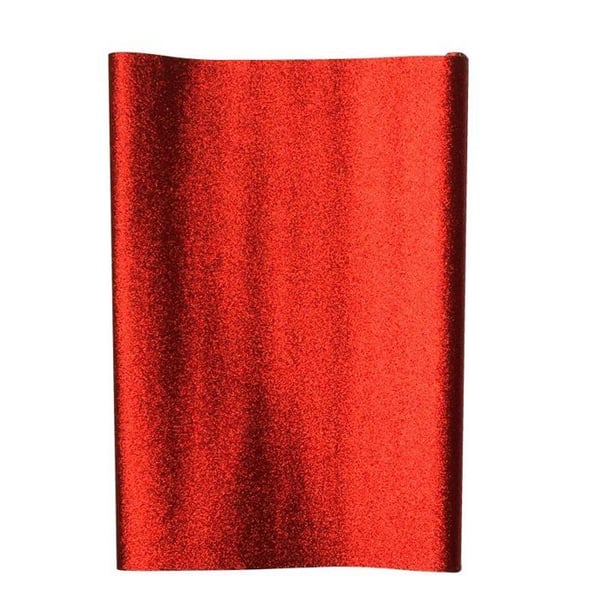 Ki-Sign - Glittrande Röd Tygkupong 66x45 cm