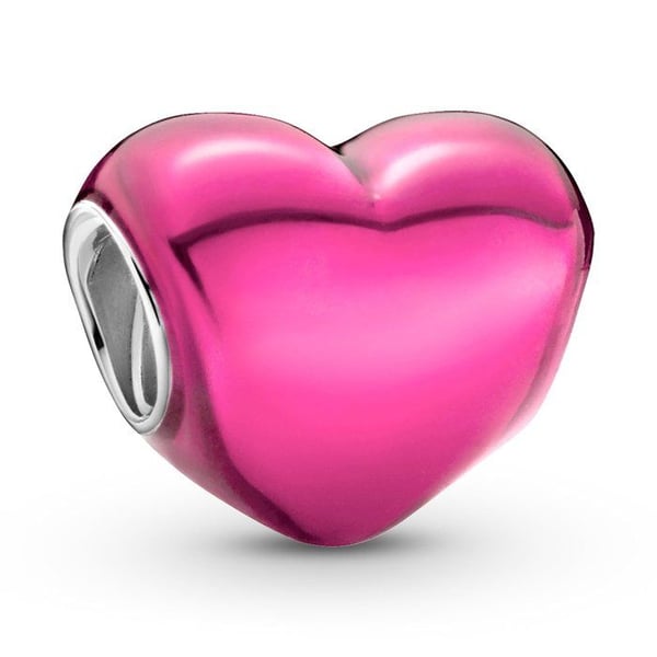 Pendentiv Kvinna - PANDORA - 799291C03 - Silver 925/1000 - Färg Rosa - Tema Hjärta
