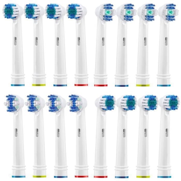 Tandborsthuvuden - Oral-B - Universal 16 munstycken - Tandblekning - Daglig rengöring