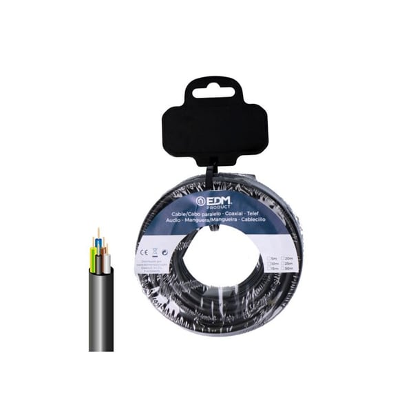 Rörslang - Vv-k06/1kv 5g 2.50 Mm² - Svart - 15 M - Rörslangrulle