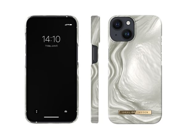 Coque - IDEAL OF SWEDEN - Luminous Pearl - Kompatibel med iPhone 13 och 14 - Tunn och skyddande design - MagSafe
