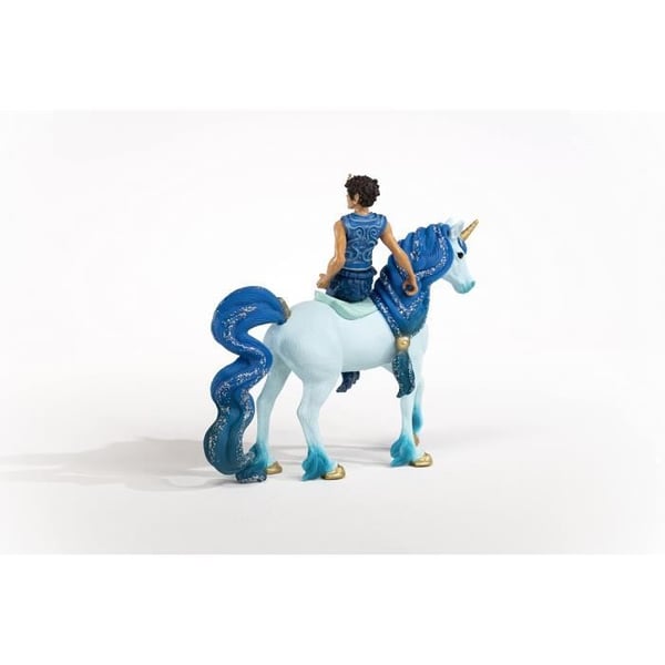 Trition Aryon och Blue Unicorn Figur - Set med 2 delar - Hållbara leksaker för underhållning och låtsaslek - Present till