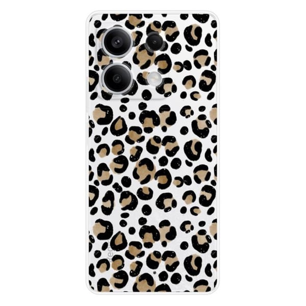 Tryckt silikonfodral som är kompatibelt med Xiaomi Redmi Note 13 5G Leopard