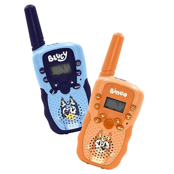 Talkie-walkie - BLUEY - Modell med räckvidd på 300 m - Uppladdningsbar - LCD-skärm - Inbyggd ficklampa
