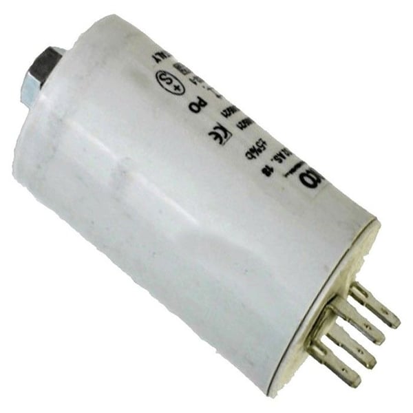 Kondensator - ELECTROLUX - 9µf 450V - Motorstart - Radial - Vit