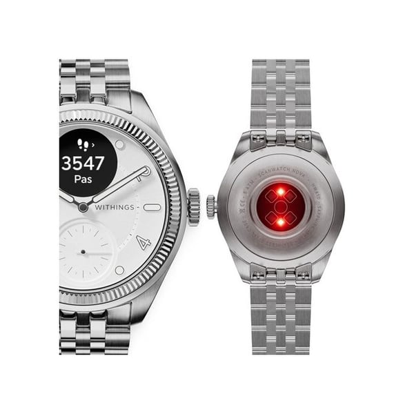Smarwatch hälsa - WITHINGS - ScanWatch Nova Brilliant - EKG - Temperaturövervakning - Sömn