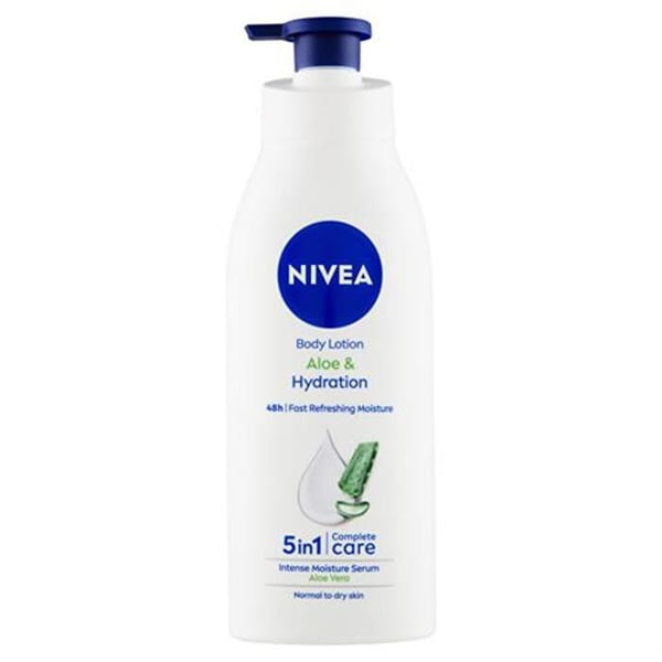 Kroppslotion - NIVEA - Aloe & Fukt 48h - 625ml - Alla hudtyper - Lotionstextur