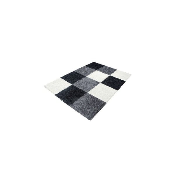 Tapis Shaggy - Flera färger - 80x150 cm - Rutor - Syntetisk - 30 mm höjd på loden