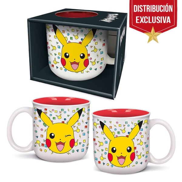 Mugg - SHERWOOD - Frukost Pikachu - Keramik - Vit/Gul - Barn