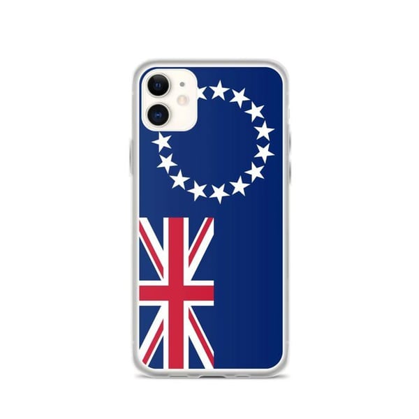 Mobilskal - PIXELFORMA - Cooköarna flagga - Kompatibel med iPhone 11 - Flexibel - Slitstark och stöttålig