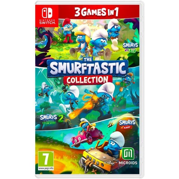 Spel Nintendo Switch - MICROÏDS - Den Smurftastiska Samlingen - Äventyr - Kompilation 3 spel