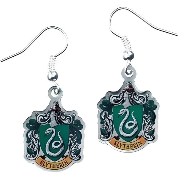 Serpentardörhänge Harry Potter - Hakanhäng / Dangla - Pläterad silver - För kvinnor