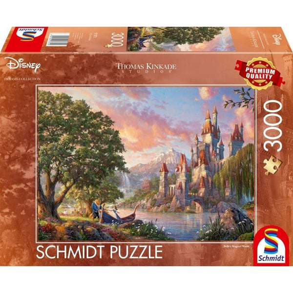 Puslespil - SCHMIDT SPIELE - Disney, Belles Magiske Verden - 3000 brikker
