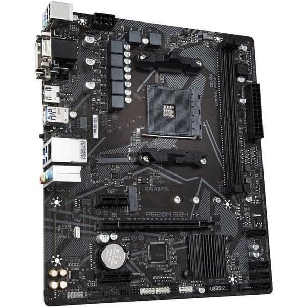 Moderkort - GIGABYTE - A520M S2H - Micro ATX - Socket AM4 - DDR4 upp till 64 GB