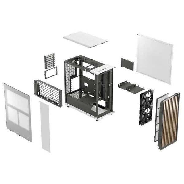 PC-fodral - FRACTAL DESIGN - North Chalk White