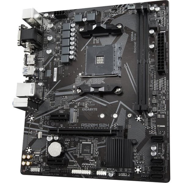 Moderkort - GIGABYTE - A520M S2H - Micro ATX - Socket AM4 - DDR4 upp till 64 GB