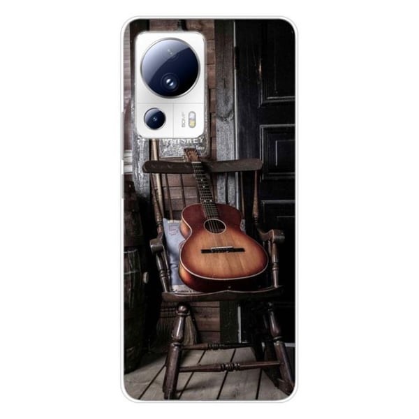 Tryckt silikonfodral som är kompatibelt med Xiaomi 13 Lite Guitar