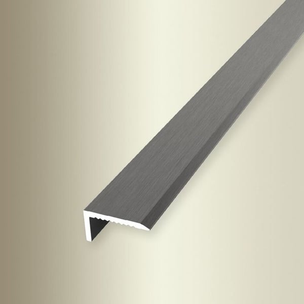 PROVISTON Hörnprofil l 15 mm H 8.5 mm L 2700 mm Anodiserad aluminium Slät Lätt att böja Rostfritt stål Ogenomträngd