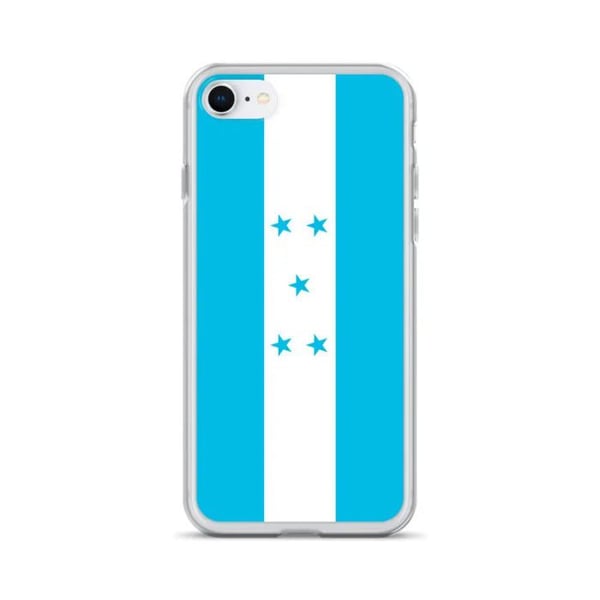iPhone-fodral - Honduras flagga - Flexibel - Flerfärgad - Kompatibel med iPhone 8 - Transparent plast