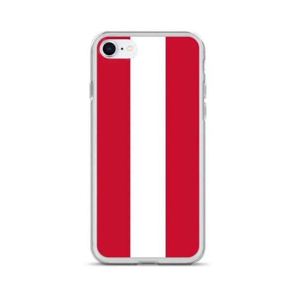 iPhone-fodral - Österrike-flagga - Mjuk modell - Transparent plast - Kompatibel med iPhone 6