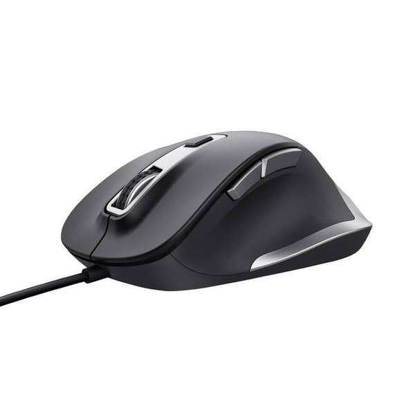 Trådad Mus - TRUST - Fyda - 600-5000 DPI - Ergonomisk - 6 Knappar - USB-kabel 150cm