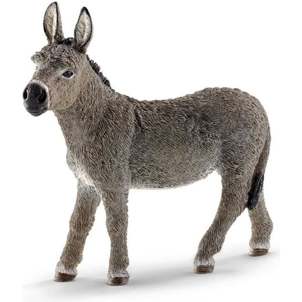 Åsnefigur från SCHLEICH-gården - Handmålad - För barn från 3 år