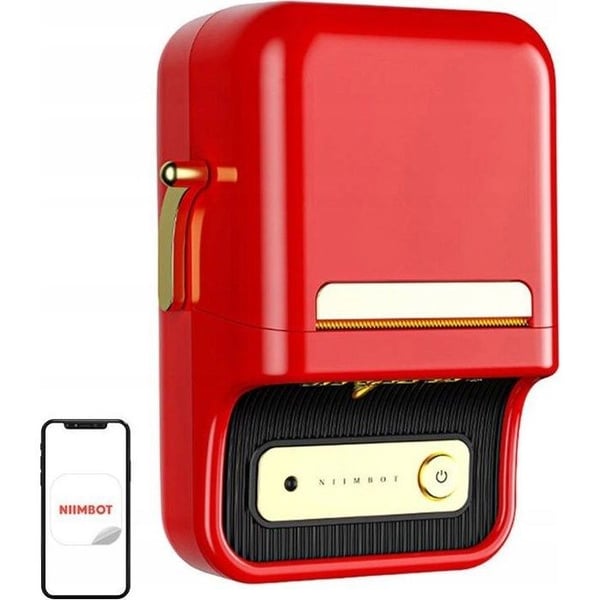 Etikettprinter - NIIMBOT - B21S - Röd - Bluetooth - Android/Windows/Mac