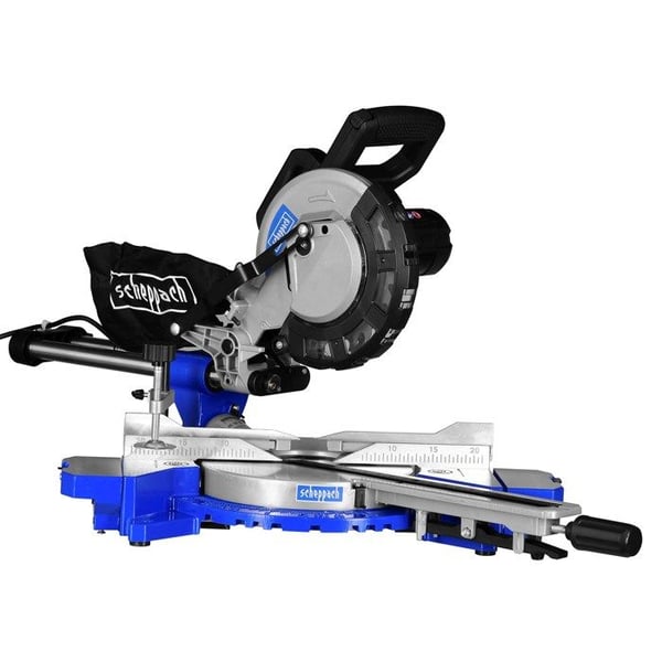 Kapsåg - Scheppach - HM216 - Progressiv start - 2000 W - Inbyggd laser - HW-blad med 24 tänder Kapsåg - Scheppach - HM216 - Progressiv start - 2000 W - Inbyggd laser - HW-blad med 24 tänder