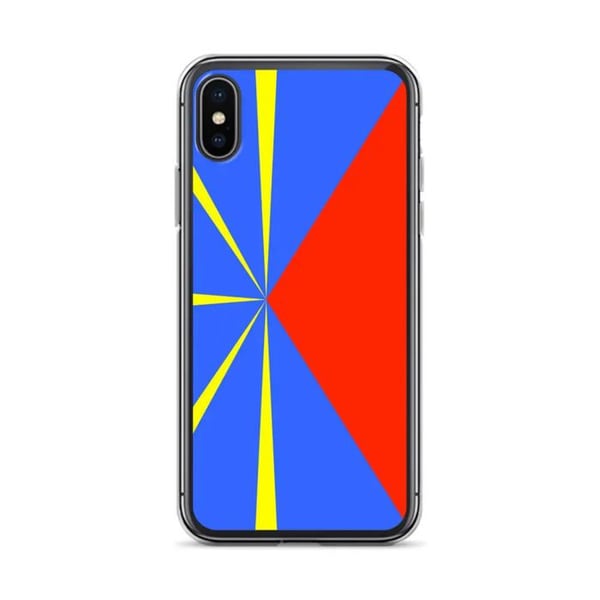 Telefonfodral – La Réunions flagga – Kompatibel med iPhone X – Mjuk fodral – Hållbar och stötresistent - Silikon - Pixelforma