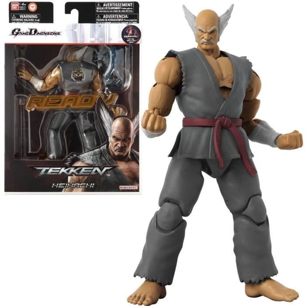 Heihachi Mishima actionfigur - Tekken - Bandai - Spelmått - 17 cm