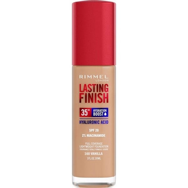 RIMMEL Flytande Foundation 160 Vanilj SPF20 Hållbar Finish 30ml