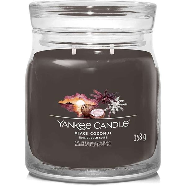 YANKEE CANDLE CANDLE GIARA MEDIA SIGNATURE SVART KOKOSNÖT