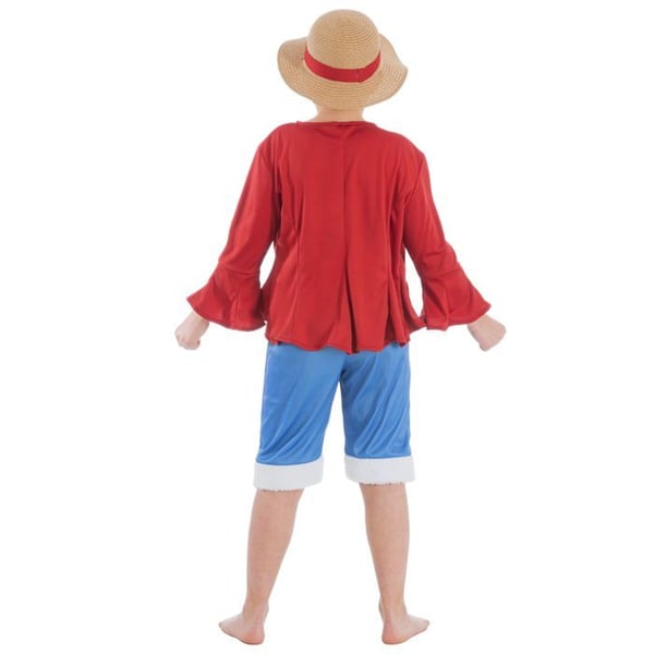 Naamio - CHAKS - Luffy One Piece - Poika 7-8 vuotta - Takki, bermuda, hattu - Virallinen lisenssi