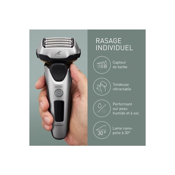 Panasonic ES-LV69-S803 Vaskbar barbermaskine sølv-sort