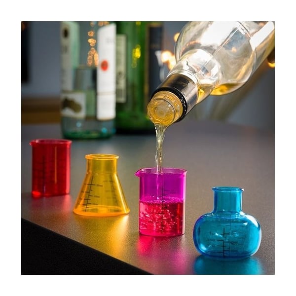 Sats med 4 shotsglas becker 4 shotglas kemikärl