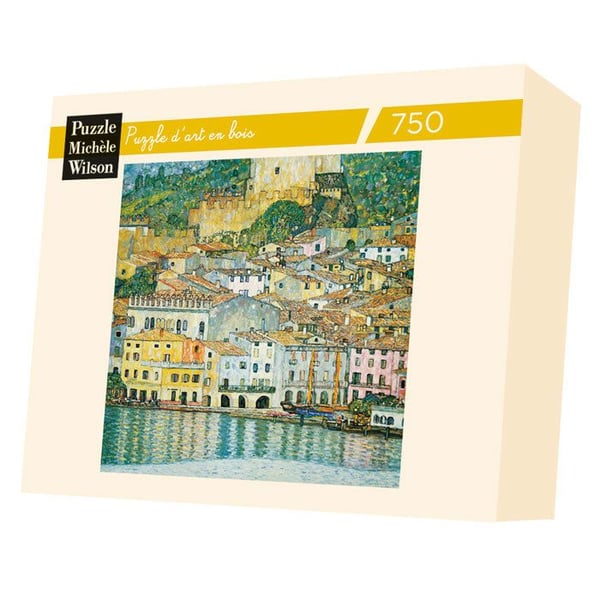 Konstpussel i trä 750 bitar Michèle Wilson - Klimt: Gardasjön Unique Unique Color