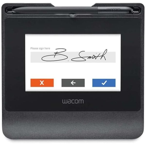 WACOM STU-540 signaturterminal - LCD-skärm 10,8 x 6,5 cm - Elektromagnetisk - Kabelansluten - Svart