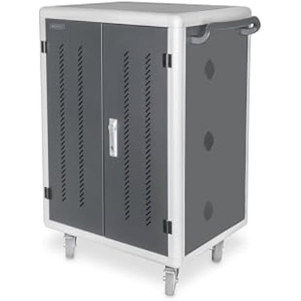 Mobil laddskåp - DIGITUS - 30 USB-C platser - 18W - Inbyggd förvaring - Svart