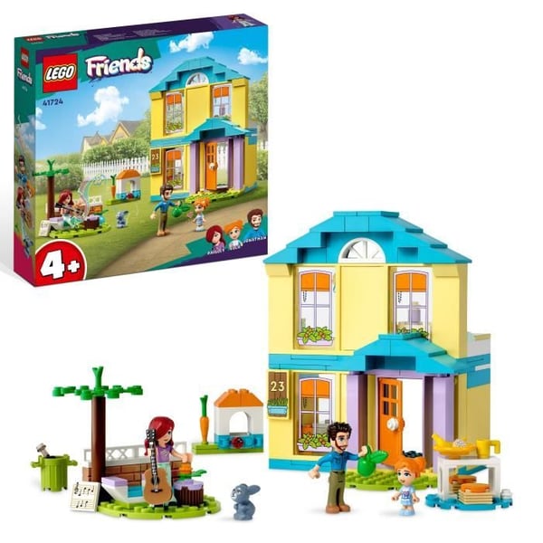 LEGO Friends 41724 Paisleys hus, leksak för barn 4 år, med tillbehör och minidockor
