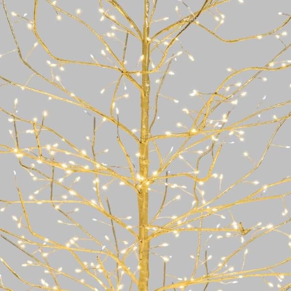 Lysende træ Gren LIND Champagne H170cm 784 Micro LED varm hvid Flash Lotti