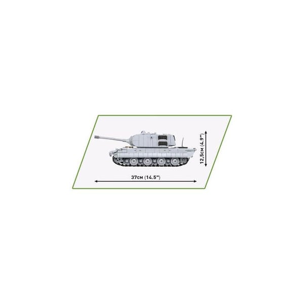Modell - COBI - 2572 - Panzerkampfwagen E-100 - Vit - För barn från 6 år